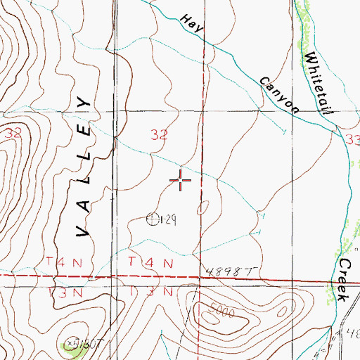 Topographic Map of Bull Mountain Game Range, MT