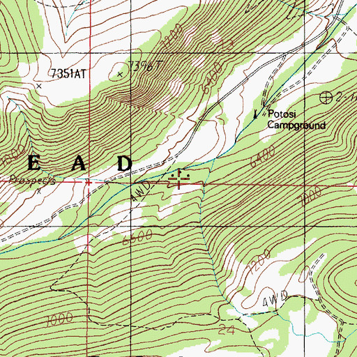 Topographic Map of Bungalow Group, MT