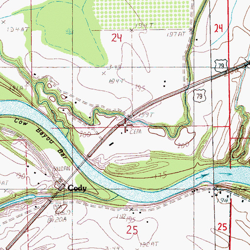 Topographic Map of Pleasant Valley Missionary Baptist Church, AR