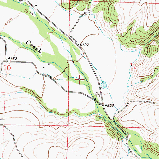 Topographic Map of Burnt Fork Bitterroot River, MT