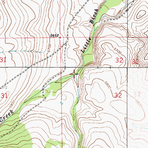 Topographic Map of Butte Creek, MT