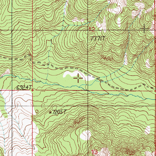 Topographic Map of Butte Meadows Ranger Station, MT