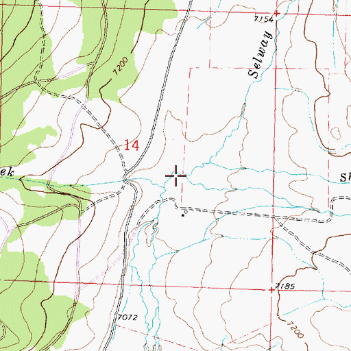 Topographic Map of C L Creek, MT