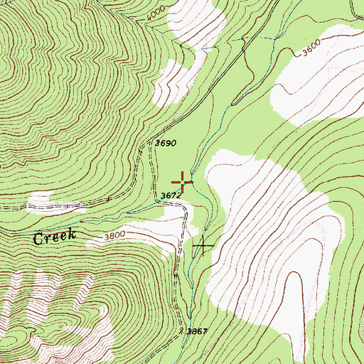 Topographic Map of Cable Creek, MT