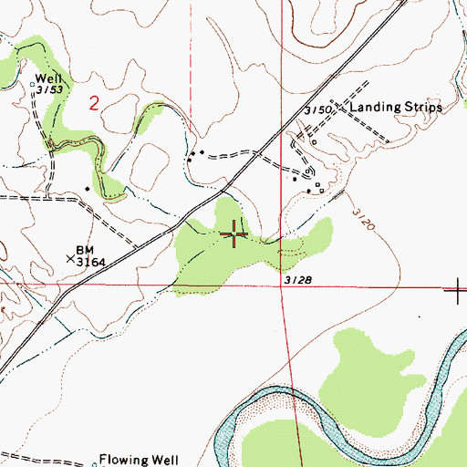 Topographic Map of Cache Creek, MT