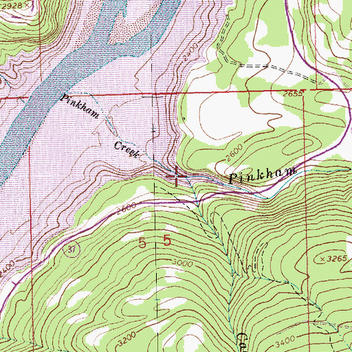 Topographic Map of Cadette Creek, MT