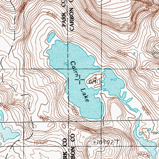 Topographic Map of Cairn Lake, MT