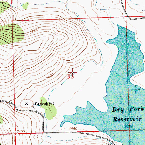 Topographic Map of Camas D Canal, MT