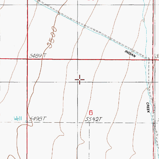 Topographic Map of Cameron Bench, MT