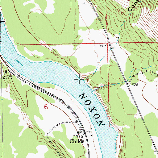 Topographic Map of Cameron Gulch, MT
