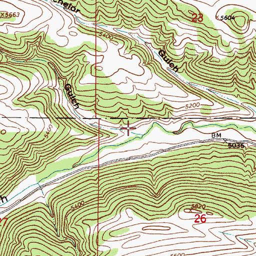 Topographic Map of Camp Gulch, MT
