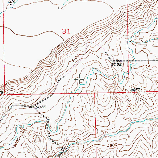 Topographic Map of Canal L, MT