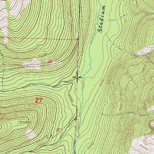 Topographic Map of Cannon Creek, MT