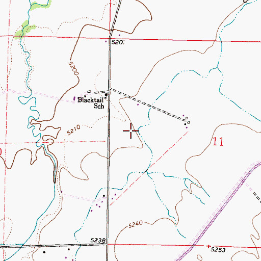 Topographic Map of Canyon Ditch, MT