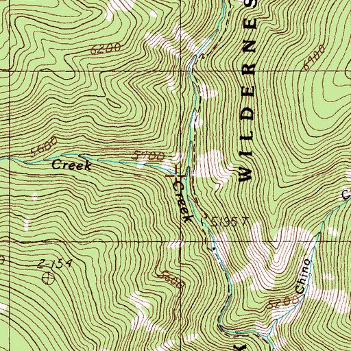 Topographic Map of Carron Creek, MT