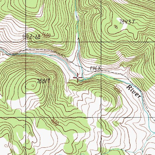 Topographic Map of Cascade Creek, MT