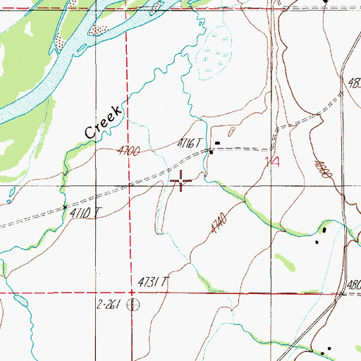 Topographic Map of Cascade Creek, MT