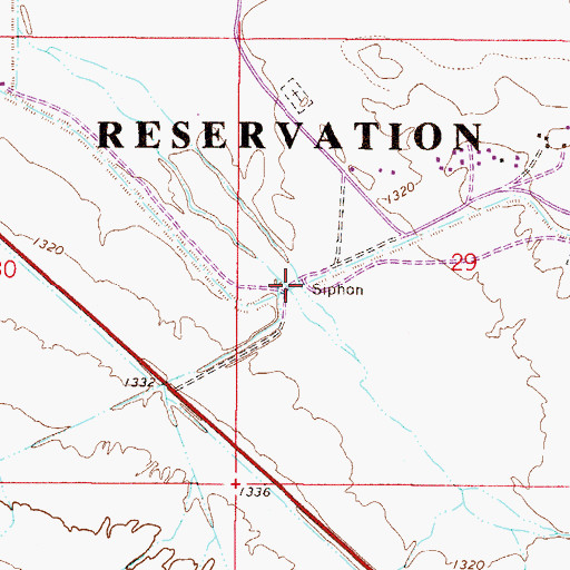 Topographic Map of McClellan Wash, AZ