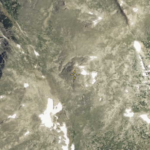 Aerial/Satellite Image of Cathedral Peak, MT