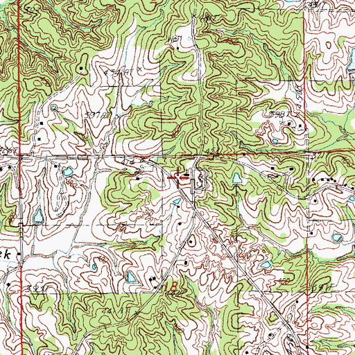 Topographic Map of Providence Baptist Church, AR