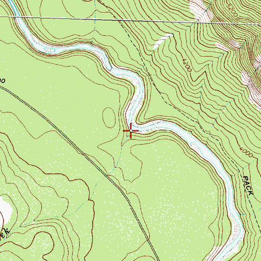 Topographic Map of Cedar Creek, MT