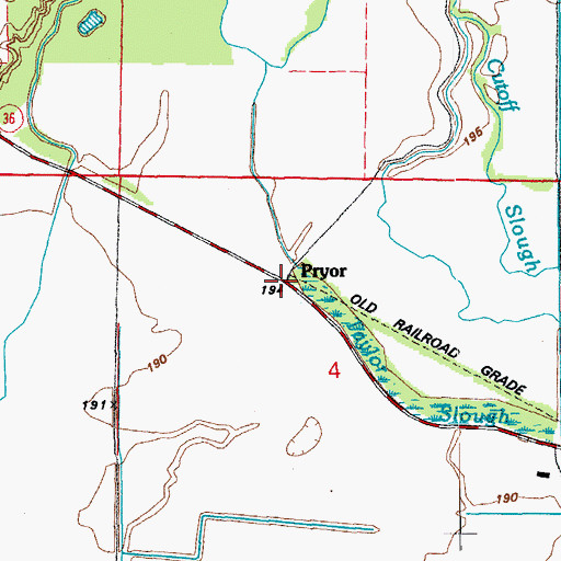 Topographic Map of Pryor, AR