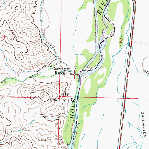 Topographic Map of Cherry Creek, MT