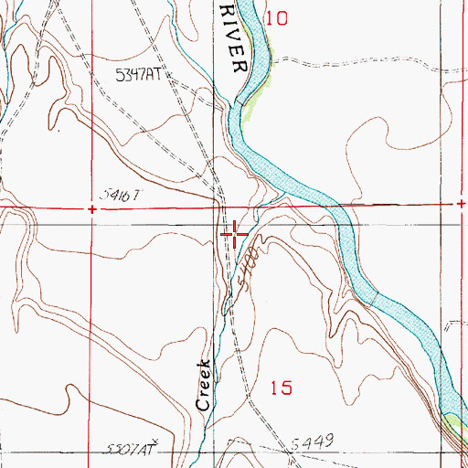 Topographic Map of Cherry Gulch, MT