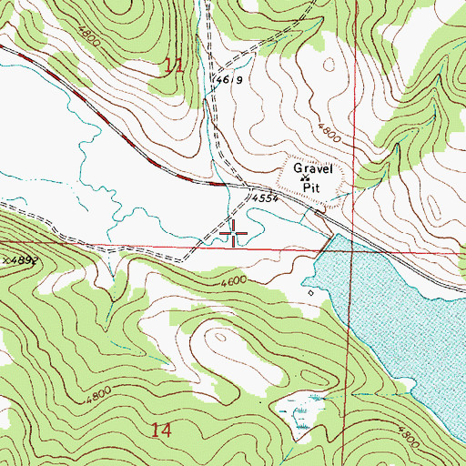 Topographic Map of Chicken Creek, MT