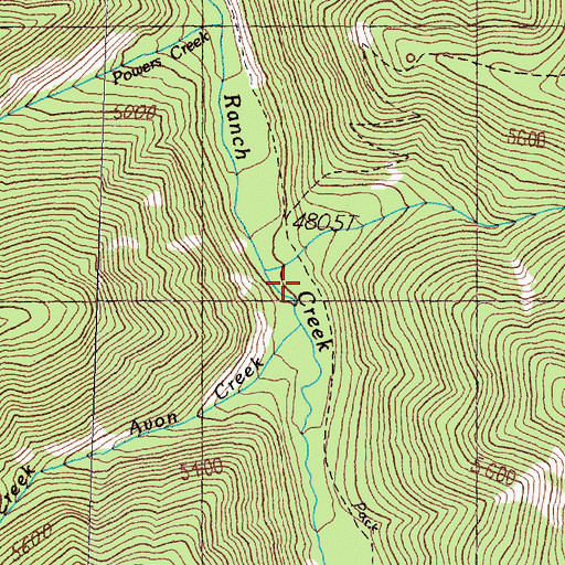 Topographic Map of Chico Gulch, MT