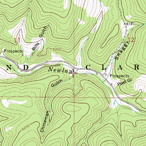 Topographic Map of Chinaman Gulch, MT