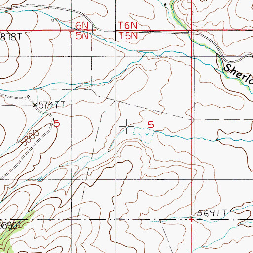 Topographic Map of Christison Ranch, MT