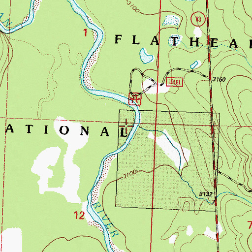 Topographic Map of Cilly Creek, MT
