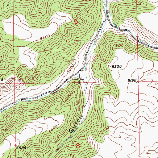 Topographic Map of Clark Gulch, MT