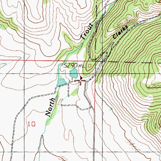 Topographic Map of Clarks Canyon, MT
