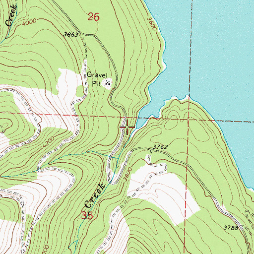 Topographic Map of Clayton Creek, MT