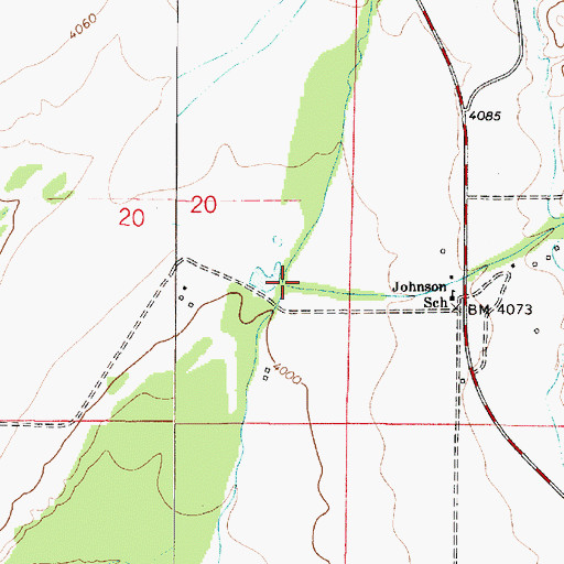 Topographic Map of Clear Creek, MT