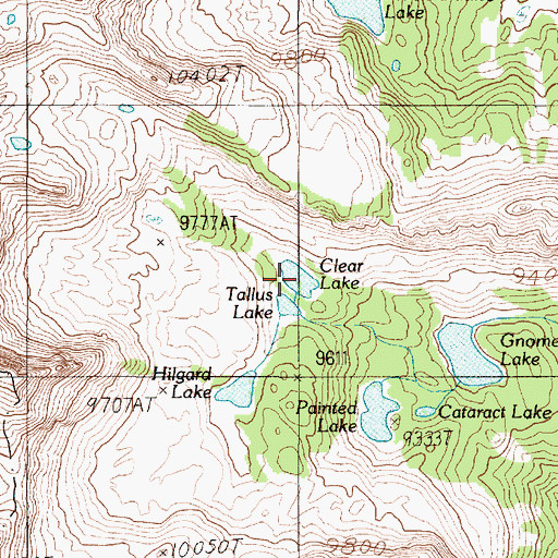 Topographic Map of Clear Lake, MT