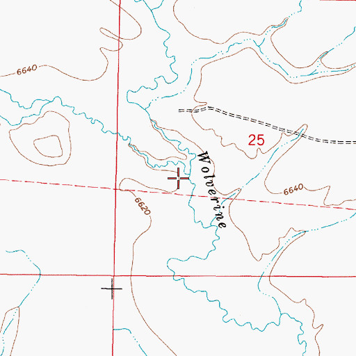 Topographic Map of Clover Creek, MT