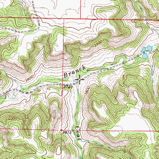 Topographic Map of Coal Bank Creek, MT