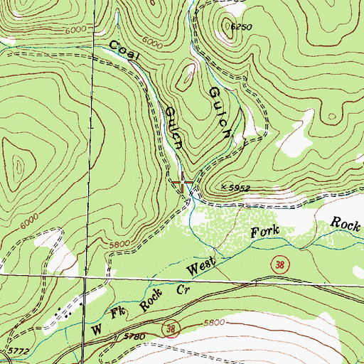 Topographic Map of Coal Gulch, MT