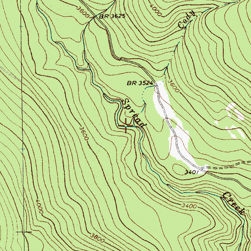 Topographic Map of Cody Creek, MT