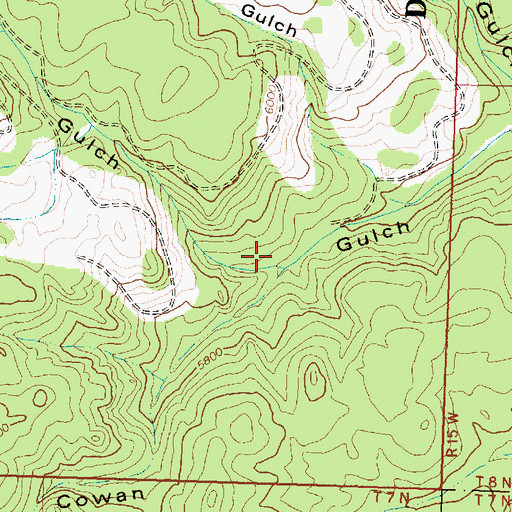 Topographic Map of Coles Gulch, MT