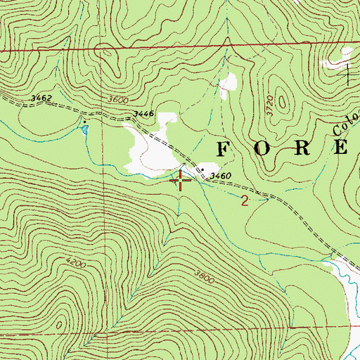 Topographic Map of Colonite Creek, MT