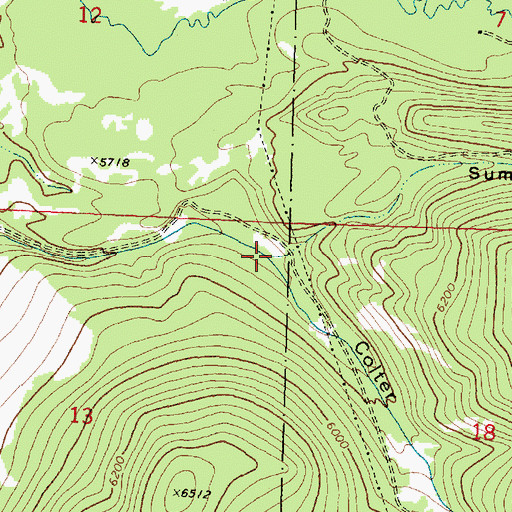Topographic Map of Colter Gulch, MT