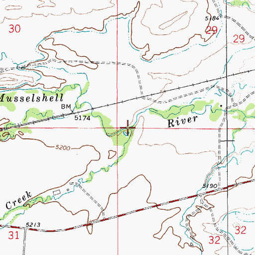 Topographic Map of Comb Creek, MT