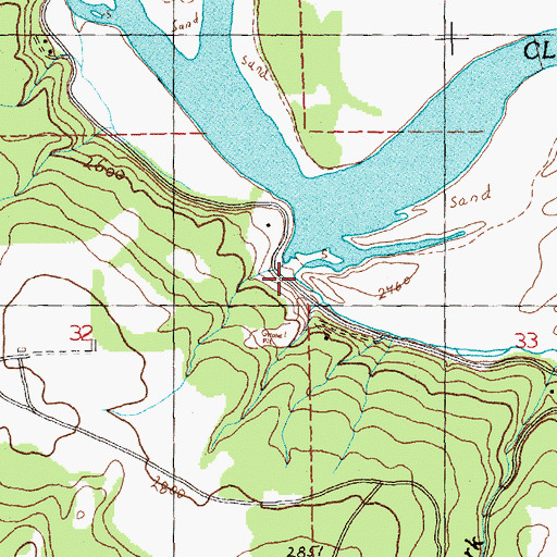 Topographic Map of Combest Creek, MT