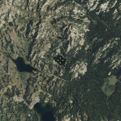 Aerial/Satellite Image of Companion Lake, MT