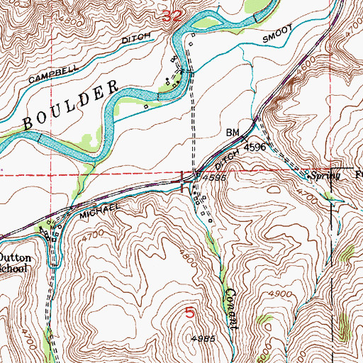 Topographic Map of Conant Creek, MT