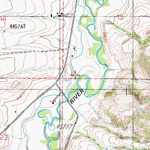 Topographic Map of Conrow Creek, MT